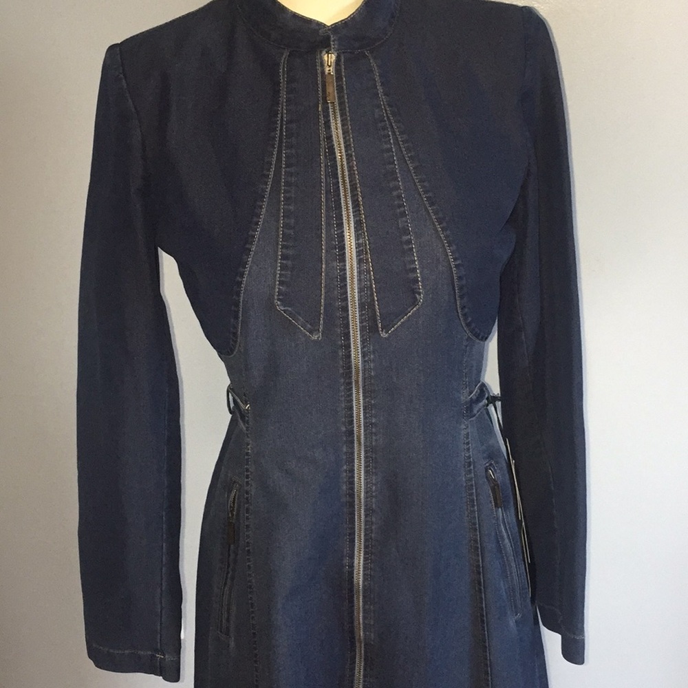 Slim fit small denim dress / abaya